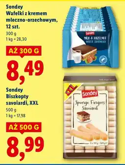 Lidl Biszkopty Sondey Biszkopty savoiardi, XXL oferta