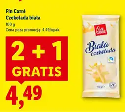 Lidl Czekolada Fin Carré Czekolada biała oferta