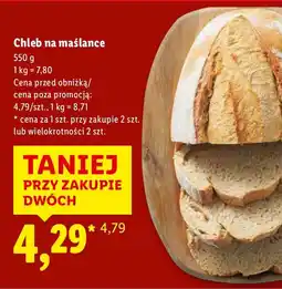 Lidl Chleb na maślance Lidl oferta