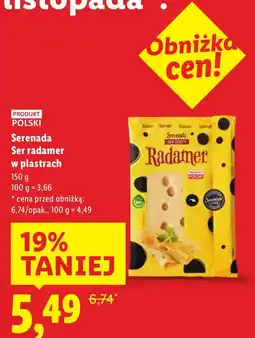 Lidl Ser radamer w plastrach Serenada oferta