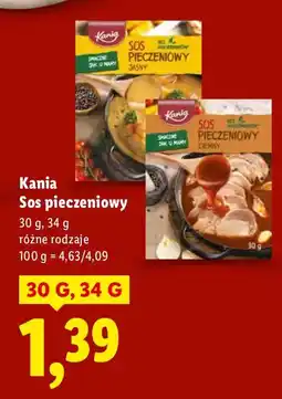 Lidl Sos pieczeniowy Kania różne rodzaje oferta