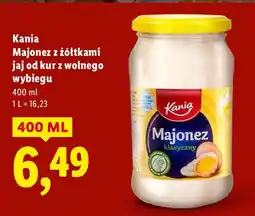 Lidl Majonez Kania z żółtkami jaj od kur z wolnego wybiegu oferta