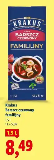 Lidl Barszcz czerwony familijny Krakus oferta