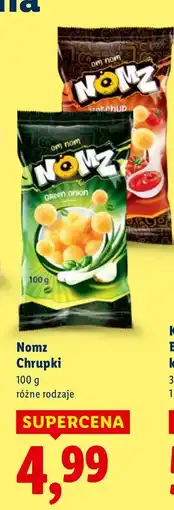 Lidl Chrupki Nomz różne rodzaje oferta