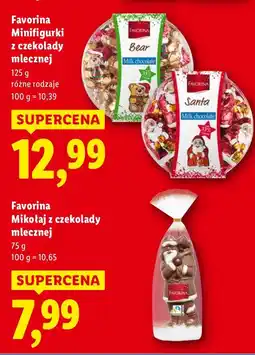 Lidl Mikołaj z czekolady mlecznej Favorina oferta