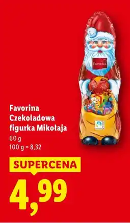 Lidl Czekoladowa figurka Mikołaja Favorina oferta