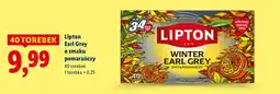 Lidl Herbata Lipton Earl Grey o smaku pomarańczy oferta