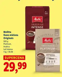 Lidl Kawa mielona Melitta Originals Intense oferta