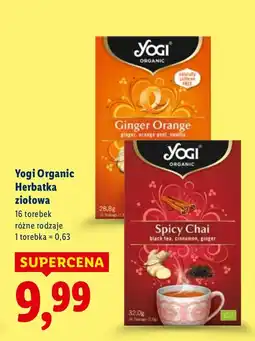 Lidl Herbata ziołowa Yogi Organic Spicy Chai oferta