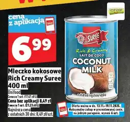 Topaz Mleczko kokosowe Rich Creamy Suree Unifood oferta