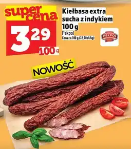 Topaz Kiełbasa extra sucha z indykiem Pekpol oferta