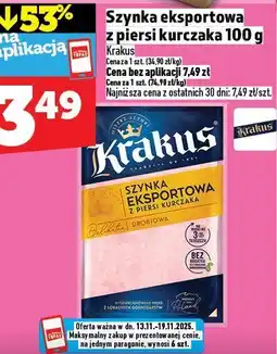 Topaz Szynka eksportowa z piersi kurczaka Krakus oferta