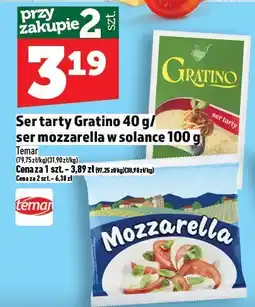 Topaz Ser mozzarella w solance Lemar 100g oferta