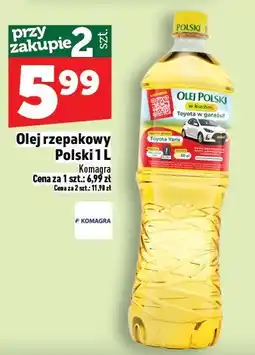 Topaz Olej rzepakowy Polski Komagra 1L oferta