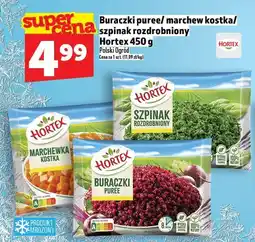 Topaz Buraczki puree/ marchew kostka/ szpinak rozdrobniony Hortex 450 g oferta