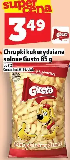 Topaz Chrupki kukurydziane solone Gusto 85 g oferta