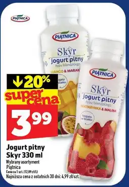 Topaz Jogurt pitny Skyr Piątnica oferta