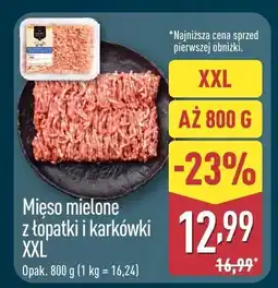 ALDI Mięso mielone z łopatki i karkówki XXL Aldi oferta