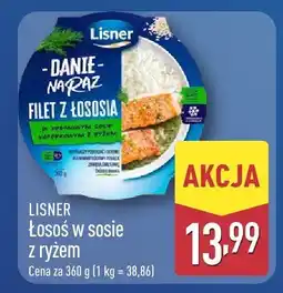 ALDI Łosoś w sosie z ryżem LISNER oferta