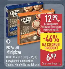 ALDI Pizza Minipizze Pizza'ah Flammkuchen, Salami, Margherita lub Spinach oferta