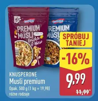 Musli Knusperone Premium różne rodzaje