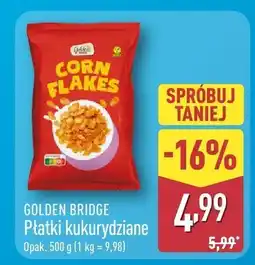 ALDI Płatki kukurydziane Golden Bridge oferta