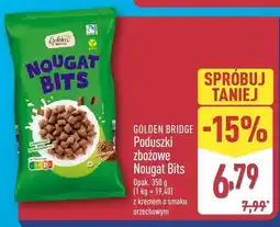 ALDI Płatki zbożowe Nougat Bits z kremem o smaku orzechowym Golden Bridge oferta