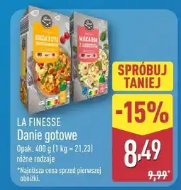 ALDI Danie gotowe La Finesse różne rodzaje oferta