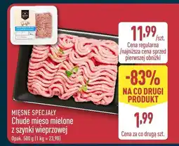 ALDI Chude mięso mielone z szynki wieprzowej MIĘSNE SPECJAŁY oferta