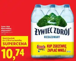 Lidl ŻYWIEC ZDRÓJ Woda źródlana niegazowana oferta