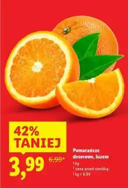 Lidl Pomarańcze deserowe, luzem oferta
