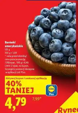 Lidl Borówki amerykańskie oferta