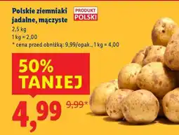 Lidl Polskie ziemniaki jadalne mączyste oferta