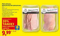 Lidl Pikok od Krajana Bekon pieczony lub szynka pieczona oferta