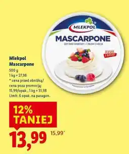 Lidl MLEKPOL Mascarpone oferta