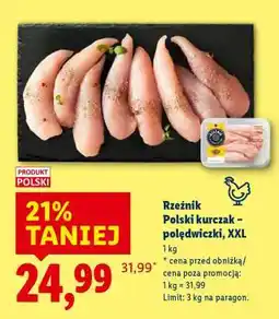 Lidl RZEŹNIK Polski kurczak – polędwiczki, XXL oferta