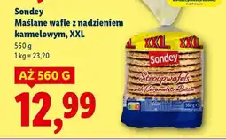 Lidl Sondey Maślane wafel z nadzieniem karmelowym, XXL oferta