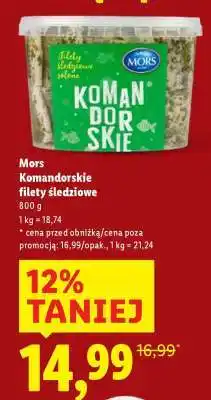 Lidl Mors Komandorskie filety śledziowe oferta
