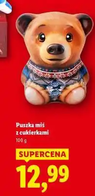 Lidl Puszka miś z cukierkami oferta