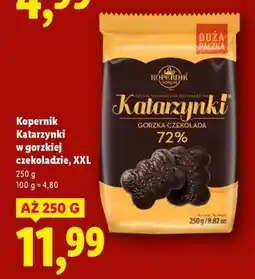 Lidl Kopernik Katarzynki w gorzkiej czekoladzie, XXL oferta