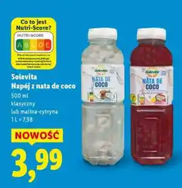 Lidl Solevita Napój z nata de coco oferta