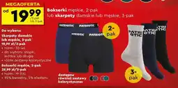 Biedronka Bokserki męskie, 2-pak lub skarpety damskie lub męskie, 3-pak oferta