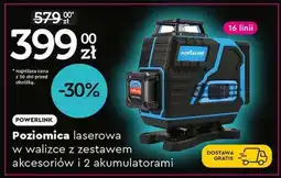 Biedronka POWERLINK Poziomica laserowa w walizce z zestawem akcesoriów i 2 akumulatorami oferta