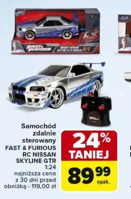 Carrefour Market Samochód zdalnie sterowany FAST & FURIOUS RC NISSAN SKYLINE GTR oferta