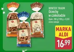 ALDI Orzechy w czekoladzie WINTER TRAUM różne rodzaje oferta