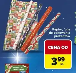 Carrefour Market Papier, folia do pakowania prezentów oferta