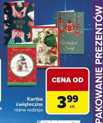 Carrefour Market Kartka świąteczna oferta