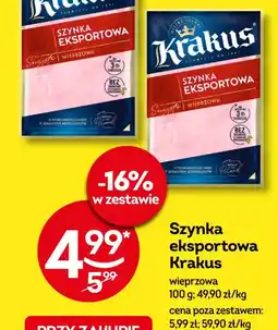 Żabka Szynka eksportowa Krakus oferta