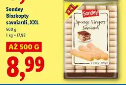 Lidl Biszkopty savoiardi, XXL Sondey oferta