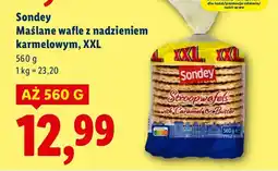 Lidl Maślane wafle z nadzieniem karmelowym, XXL Sondey oferta